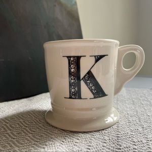 Anthropologie K Monogram Mug